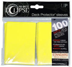 Ultra Pro Standard Size PRO-Matte Eclipse Sleeves - Lemon Yellow - 100ct